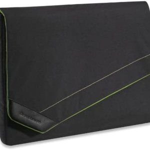 Brenthaven Elite II Laptop Sleeve Shoulder Bag - Black/Green